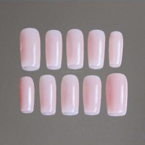 Glazed faux ongles press on