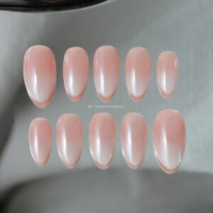ombré glazed faux ongles