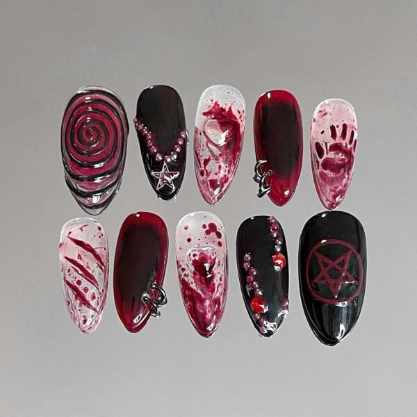Set d'ongles press-on Blood ritual