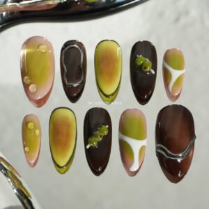 Olive Hour faux ongles press on
